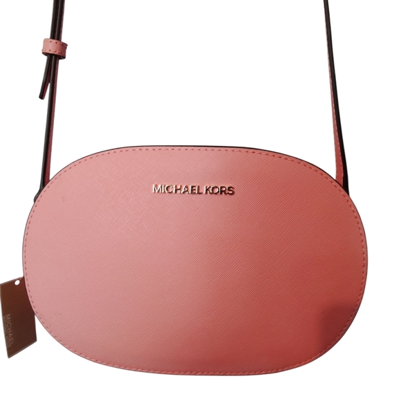 Michael Kors Pink Oval Crossbody Medium - Picture 1 of 16